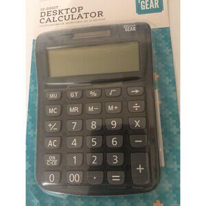 New Pen + Gear 12 Digit Desktop Calculator with Large‎ Display - Dual Powered